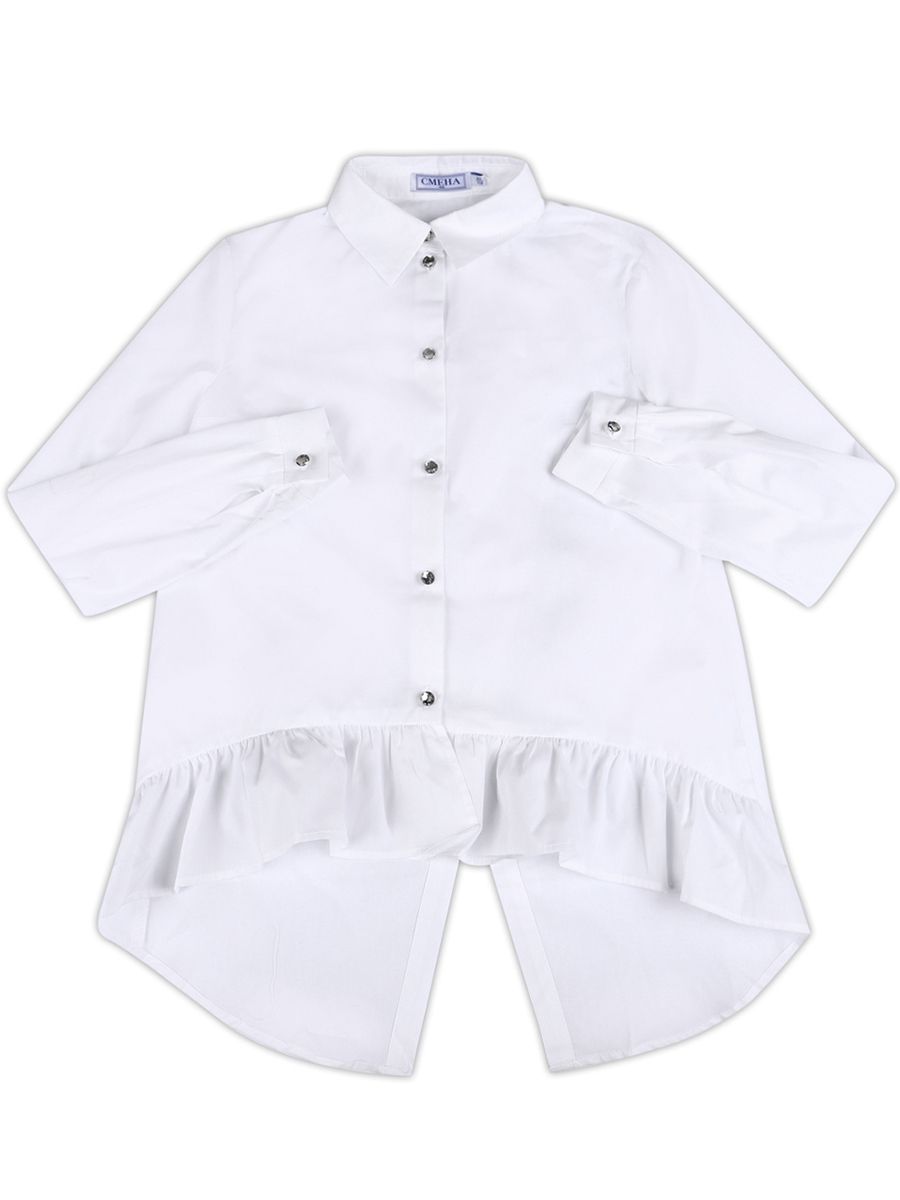 Блуза Смена, размер 158 (80), цвет белый 19059 - фото 1