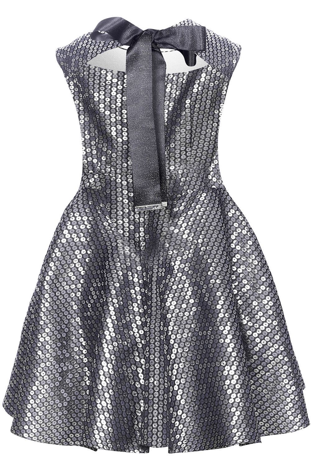 Платье Silver Spoon, размер 116, цвет серый - фото 3