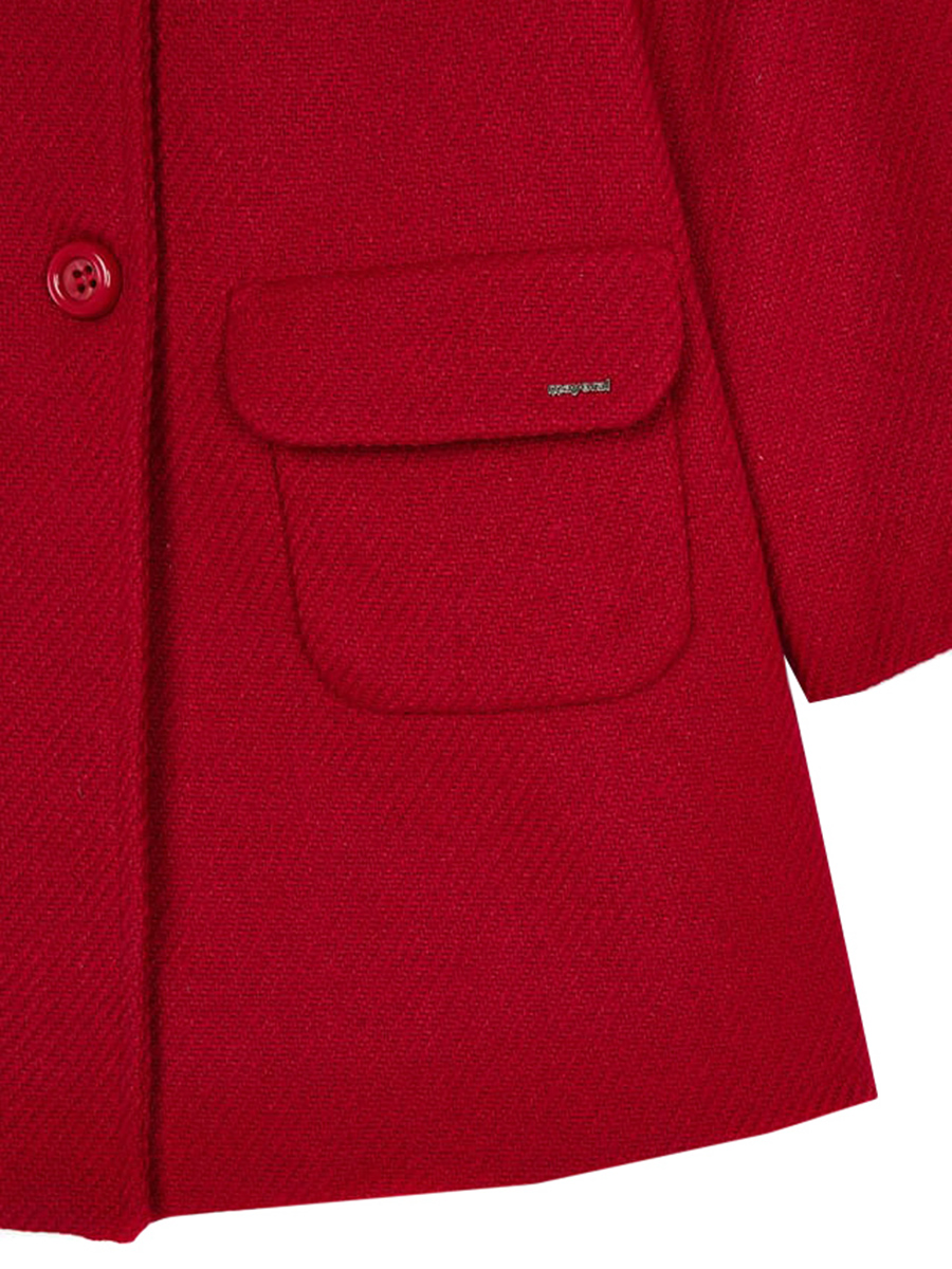 Пальто Mayoral, размер 110, цвет красный 4.434/24 - фото 4
