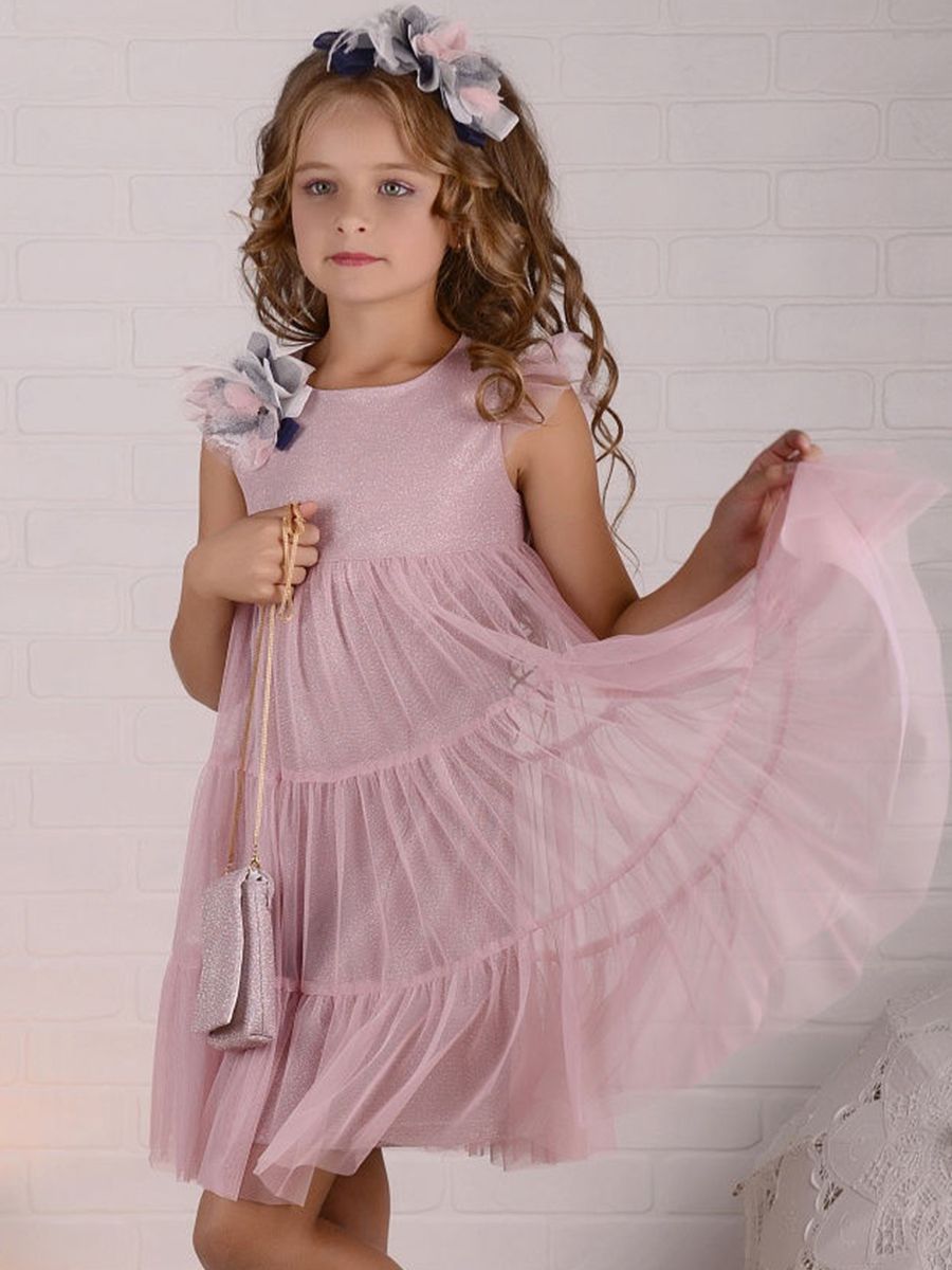 Платье Lila Style, размер 128, цвет розовый Юниса - фото 1