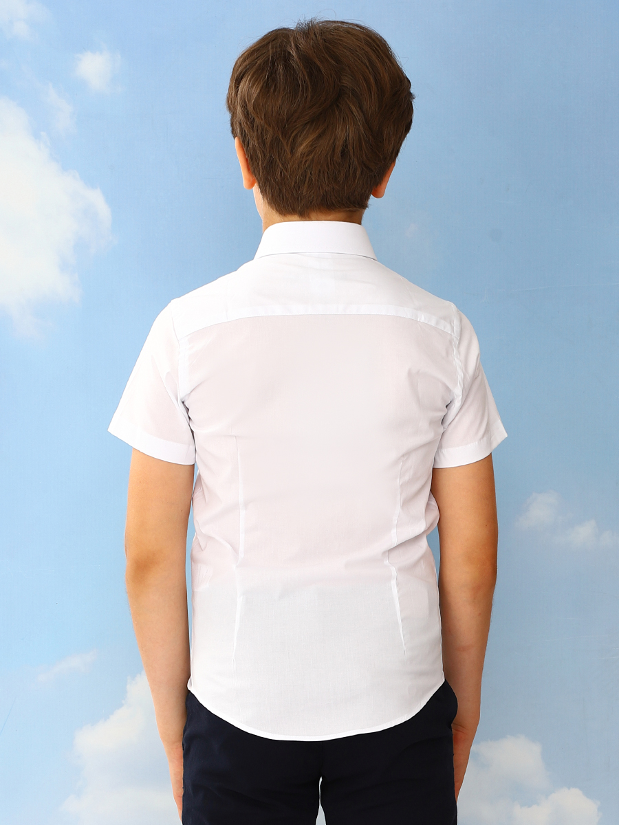 Рубашка Noble People, размер 122, цвет белый 19003-377CEY - фото 2