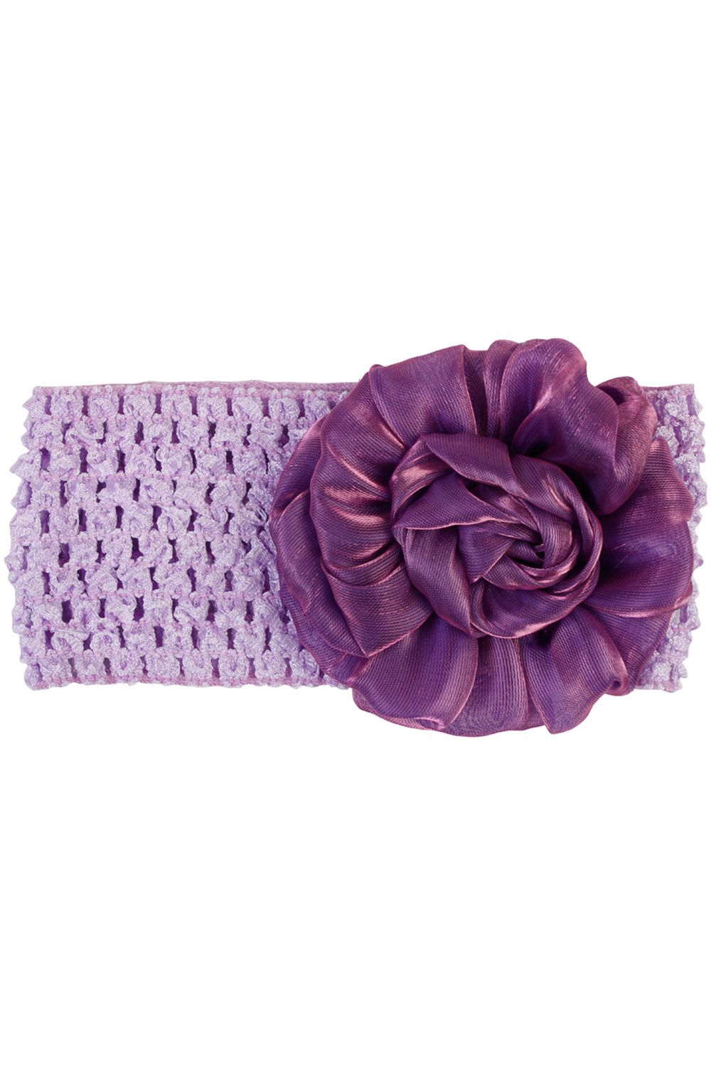 Повязка "Роза шифон" для девочки Ob170/340Rsh фиолетовый Iren "Роза, Франция