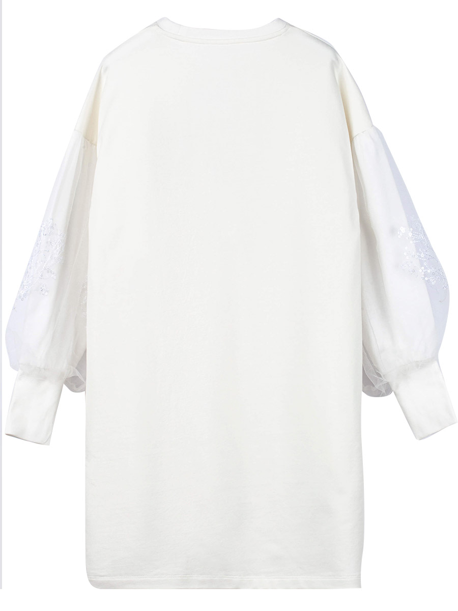 Платье Смена, размер 12, цвет белый 42127 - фото 6