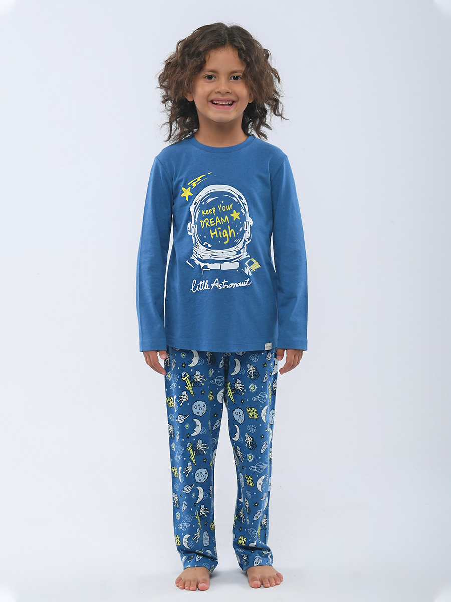 Пижама KATIA&BONY, размер 12-13, цвет синий