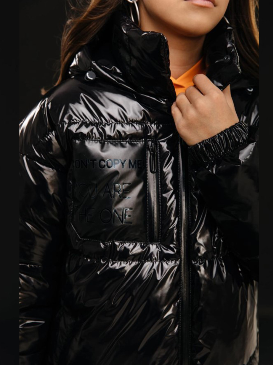 Пальто GnK, размер 140, цвет черный С-762/7 - фото 8