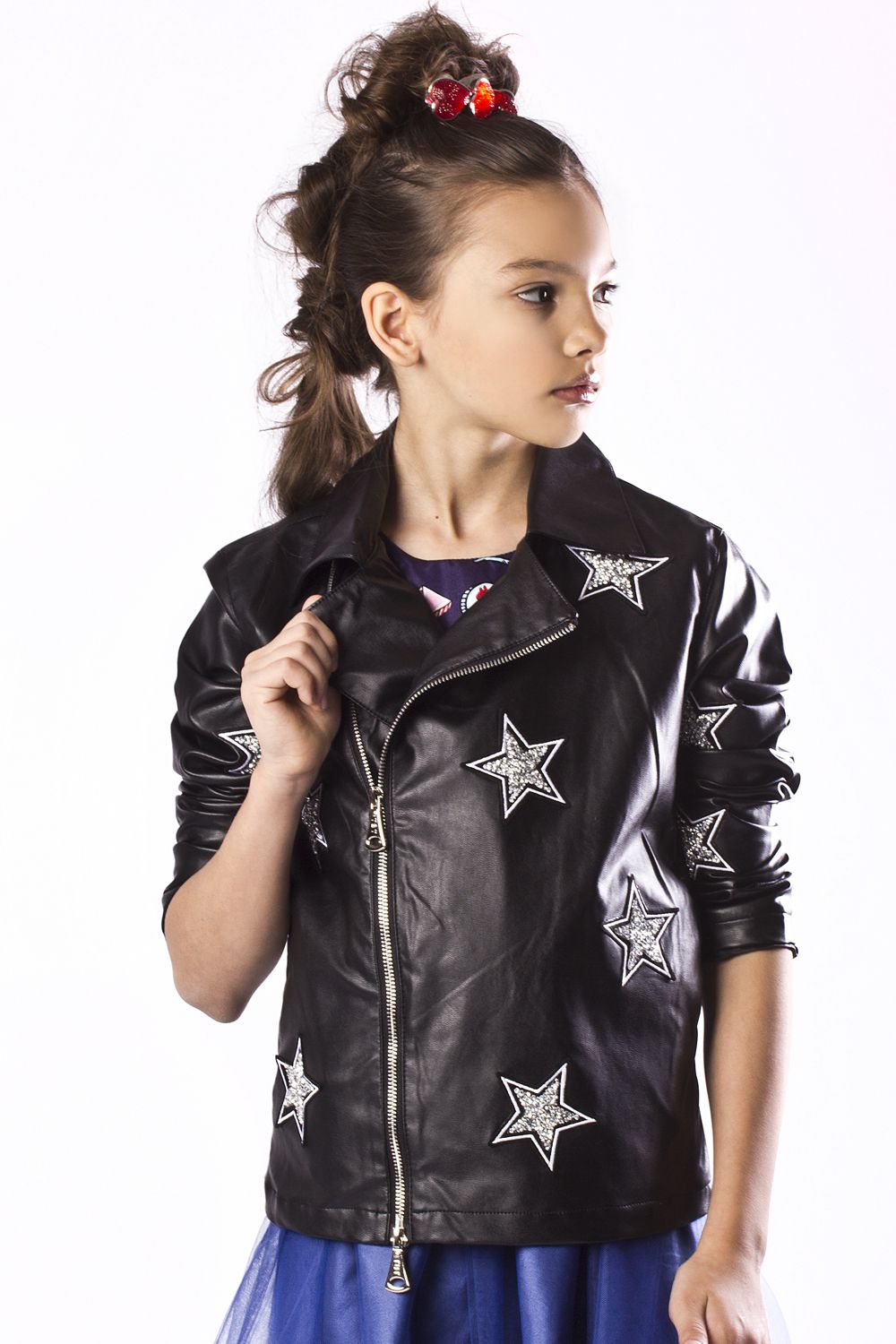 Куртка для девочки TF17020 чёрный To Be Too, Китай (КНР)