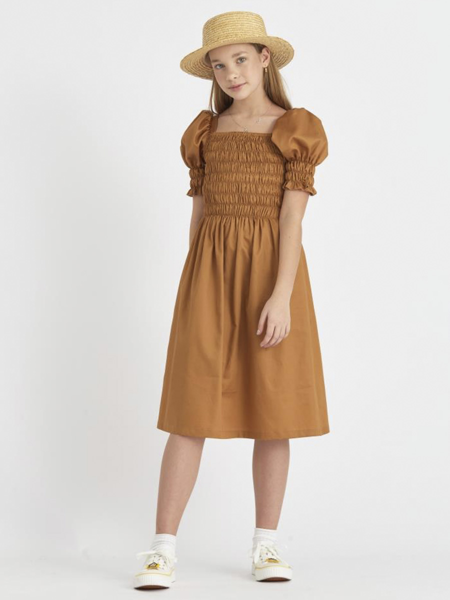 Платье Смена, размер 13, цвет коричневый 42165 - фото 5