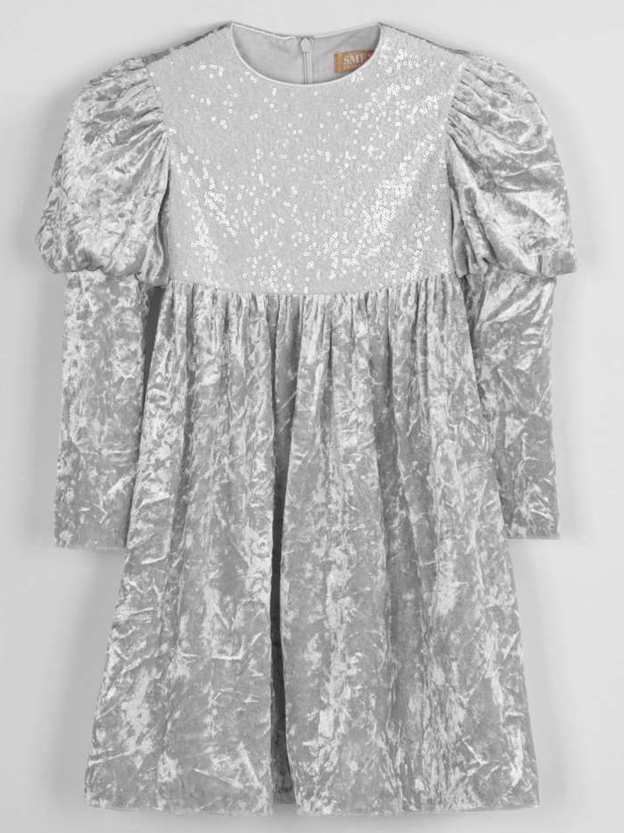 Платье Смена, размер 104 (56), цвет серый 21607 - фото 6