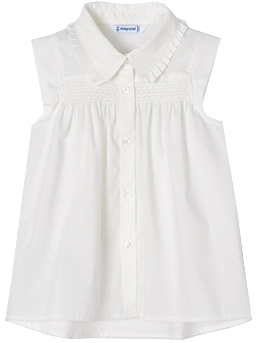 Блуза Mayoral, размер 128, цвет белый 3.130/62 - фото 1