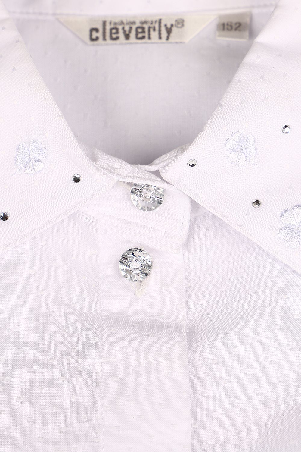 Блуза Cleverly, размер 128, цвет белый S7CB02-0431/0431 - фото 2