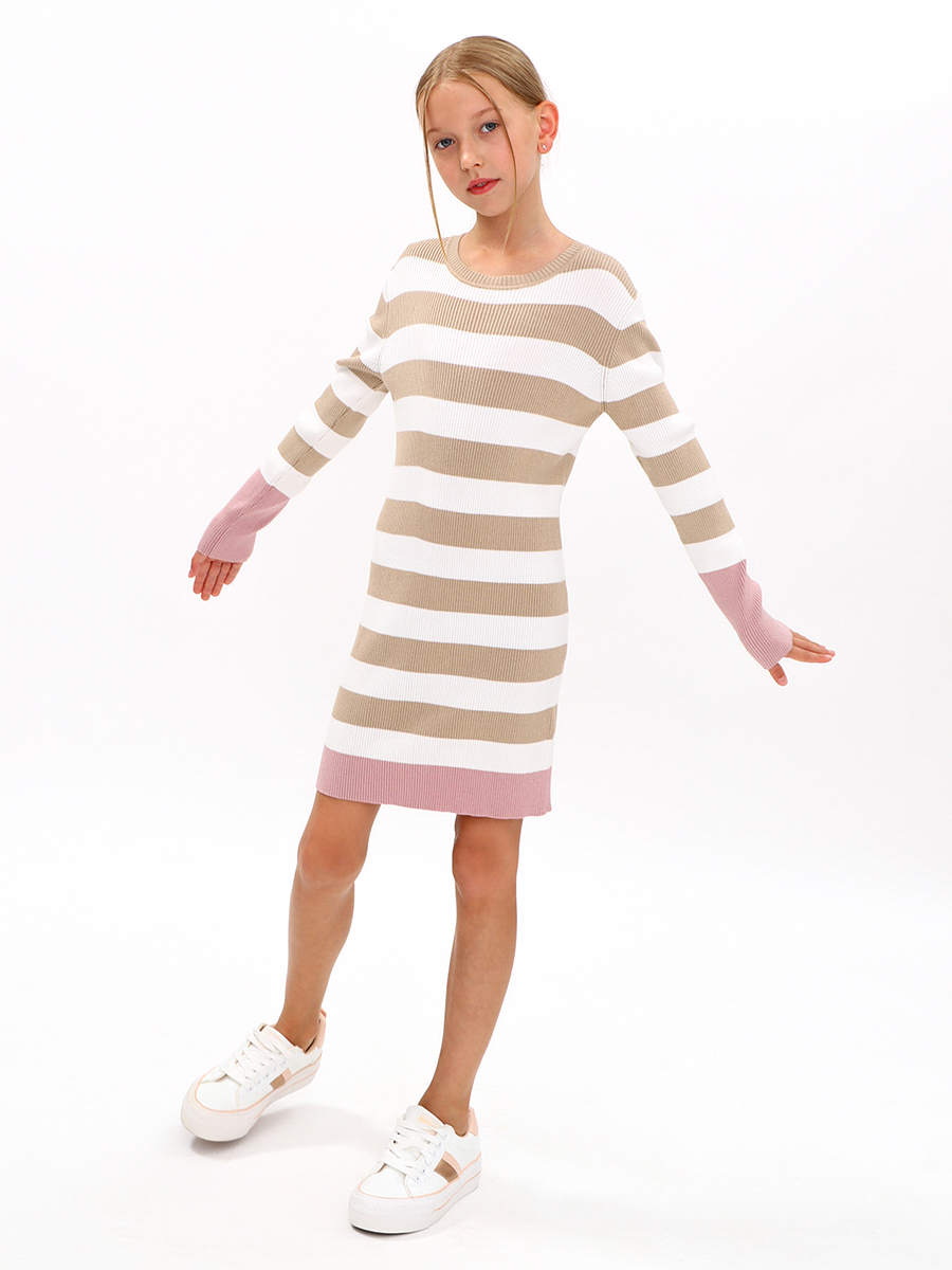 Платье Y-clu', размер 12, цвет бежевый Y18110 - фото 3