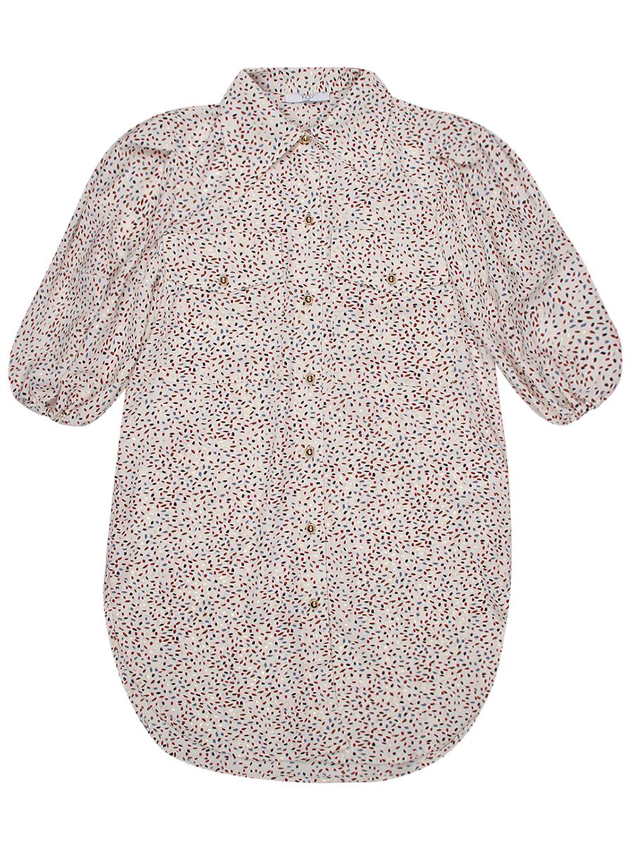 Платье-рубашка Y-clu', размер 134, цвет белый Y14228 - фото 2