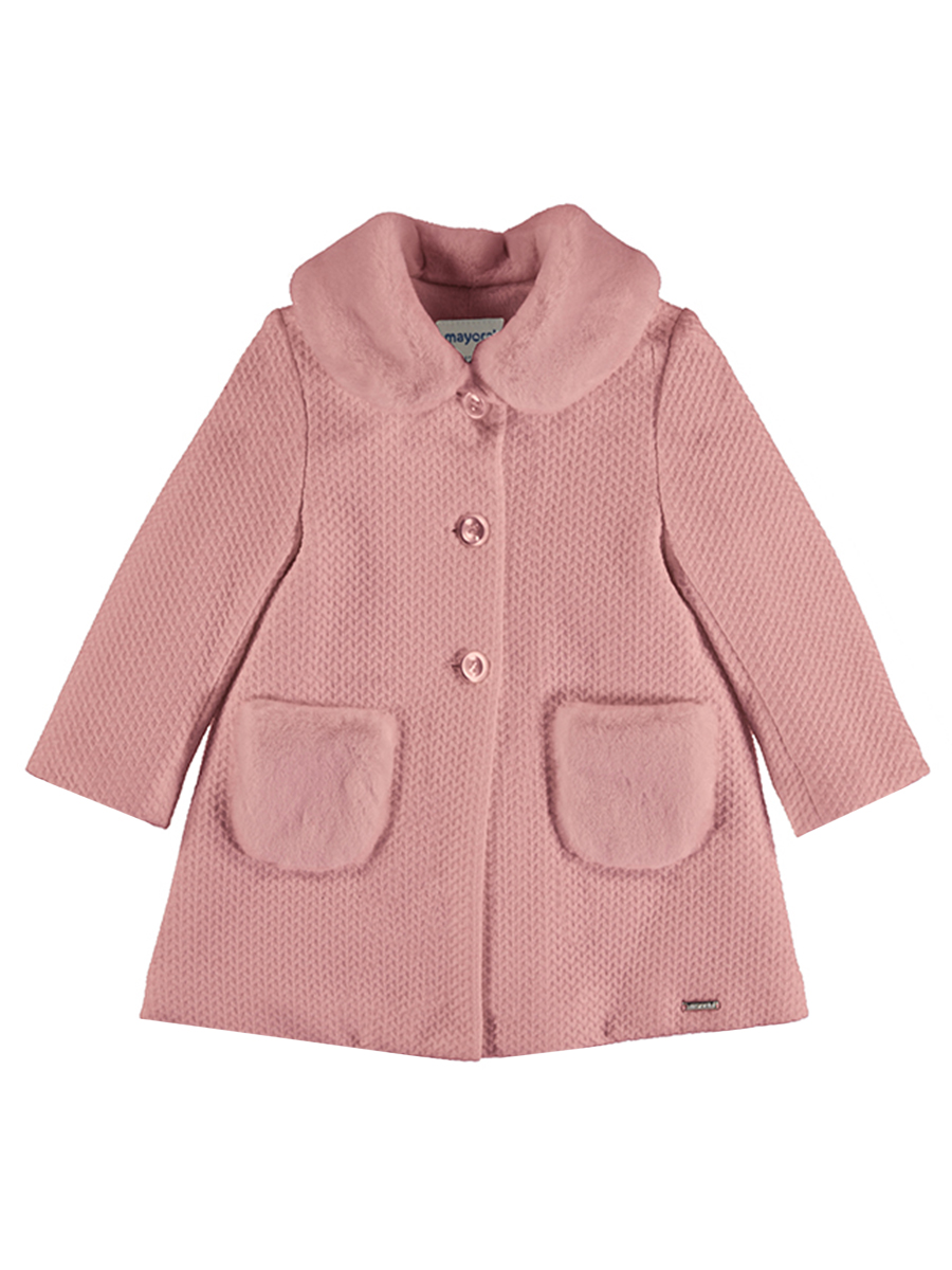Пальто Mayoral, размер 1,5 года, цвет розовый