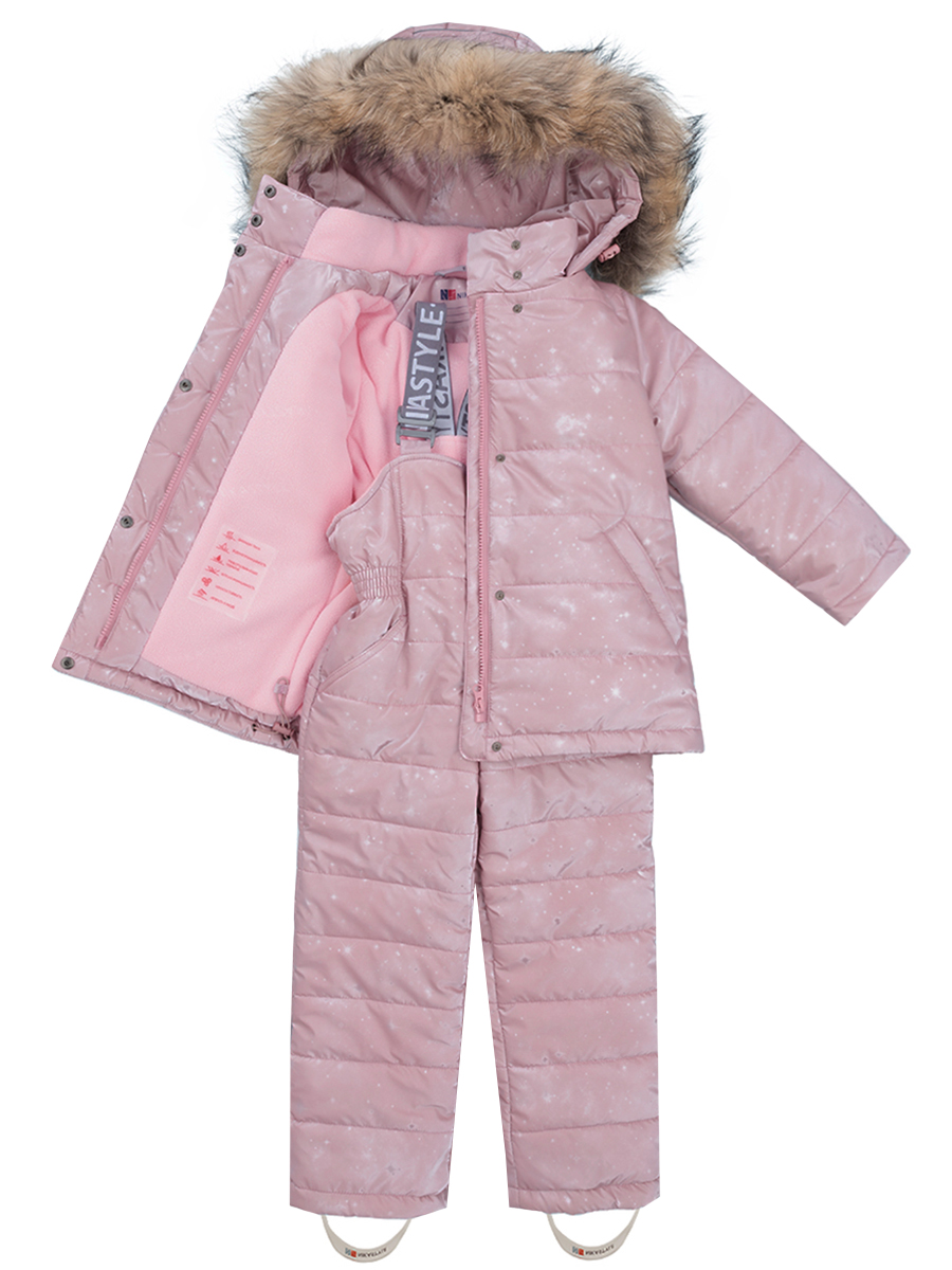 Куртка+полукомбинезон Nikastyle, размер 116 (60), цвет розовый 7з2621 Куртка+полукомбинезон - фото 4
