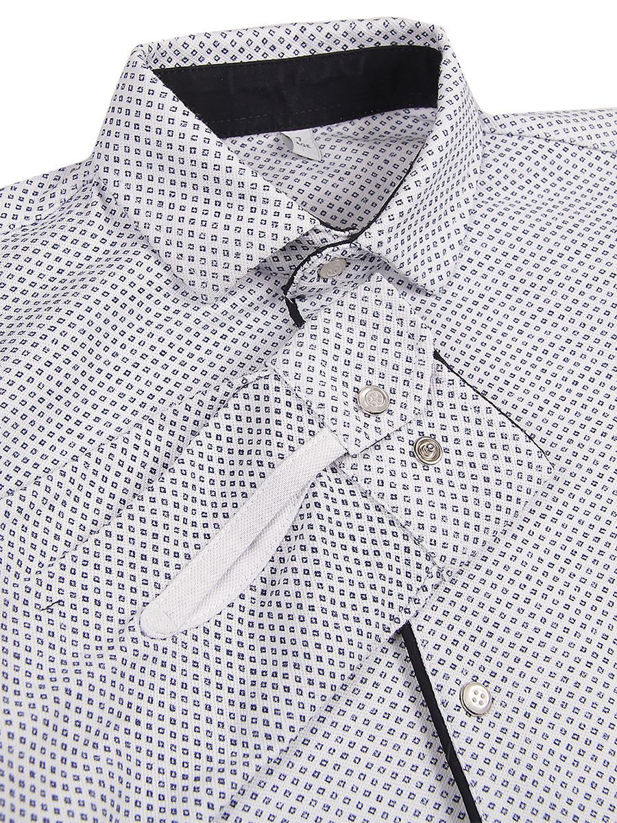Рубашка Noble People, размер 122, цвет белый 19003-429 - фото 3