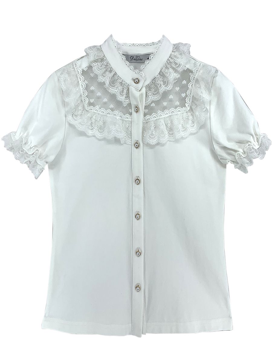 Блуза Deloras, размер 146, цвет белый C62628S - фото 1