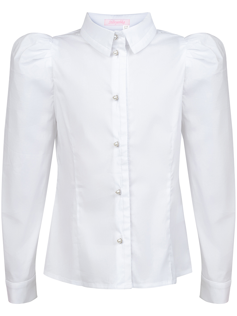 Блуза Stilnyashka, размер 146, цвет белый БЛ-18133-1 - фото 1