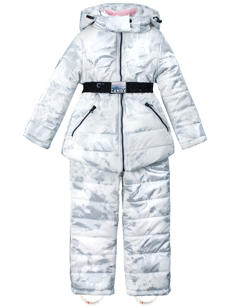 Куртка+полукомбинезон Nikastyle, размер 4 года, цвет белый 7з4822 Куртка+полукомбинезон - фото 1