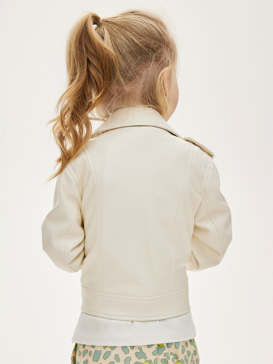 Куртка-косуха Y-clu', размер 3 года, цвет белый YB19417 - фото 5