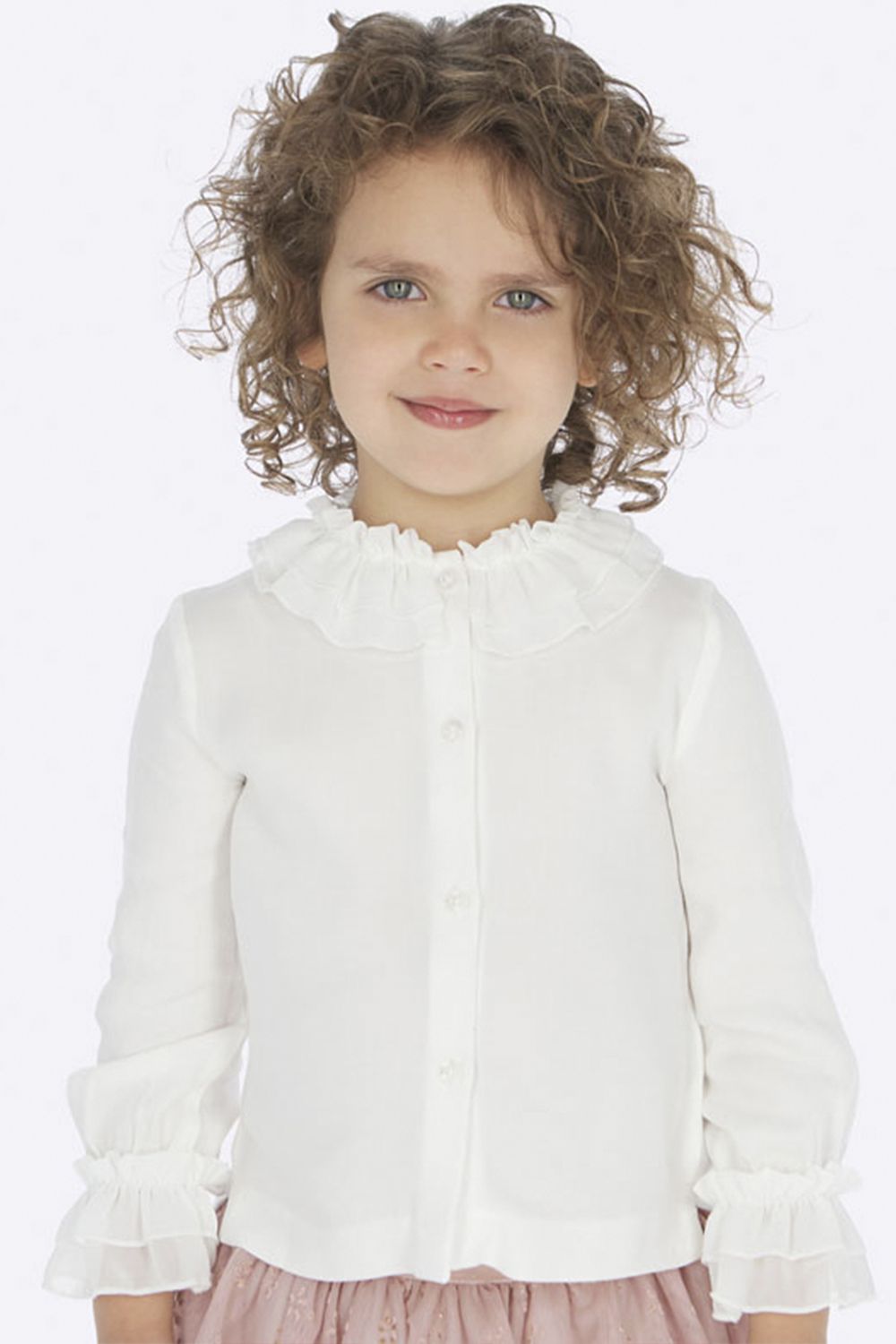 Блуза Mayoral, размер 122, цвет белый 4.101/44 - фото 1