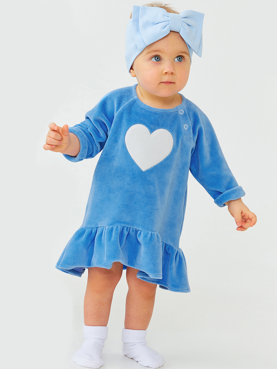 Платье Смена, размер 80/48, цвет голубой 61006 - фото 1