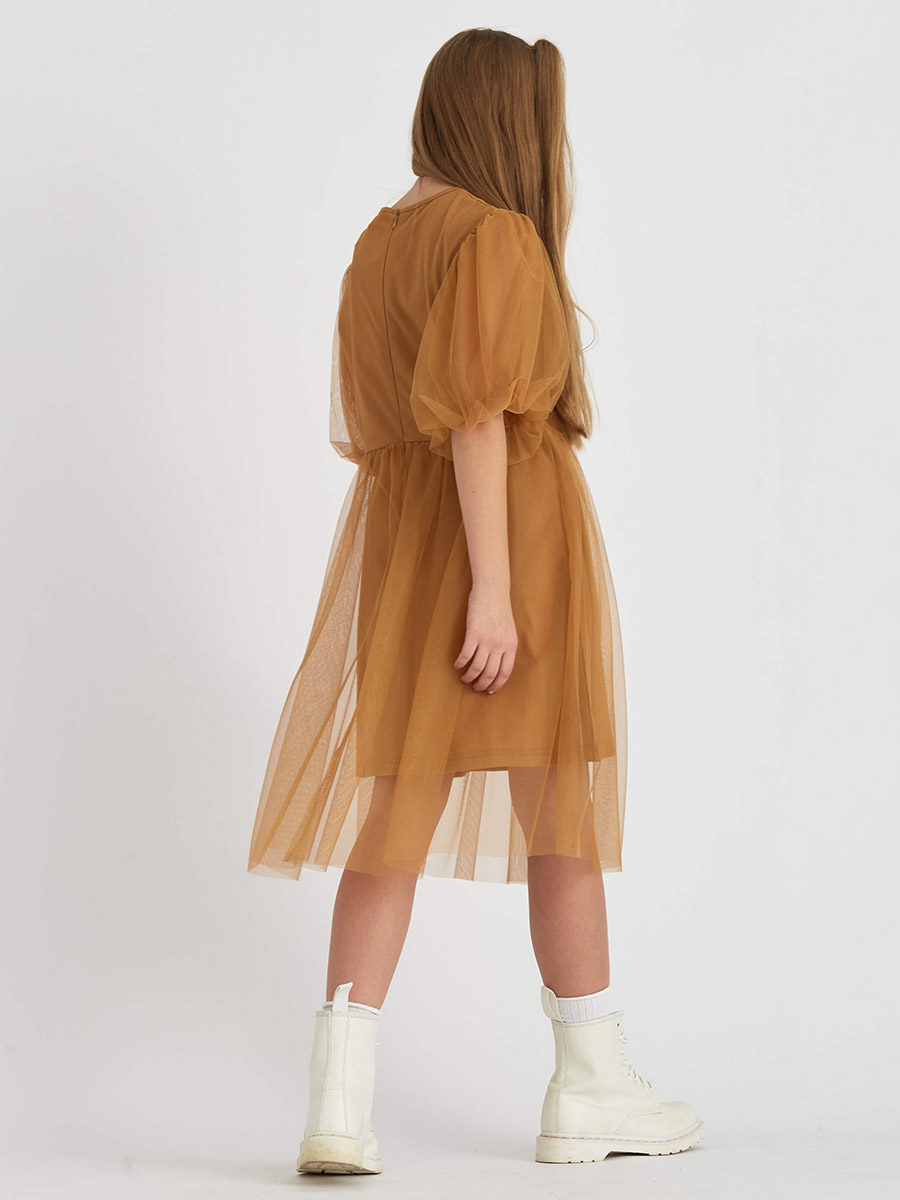 Платье Смена, размер 17, цвет коричневый 42099 - фото 2