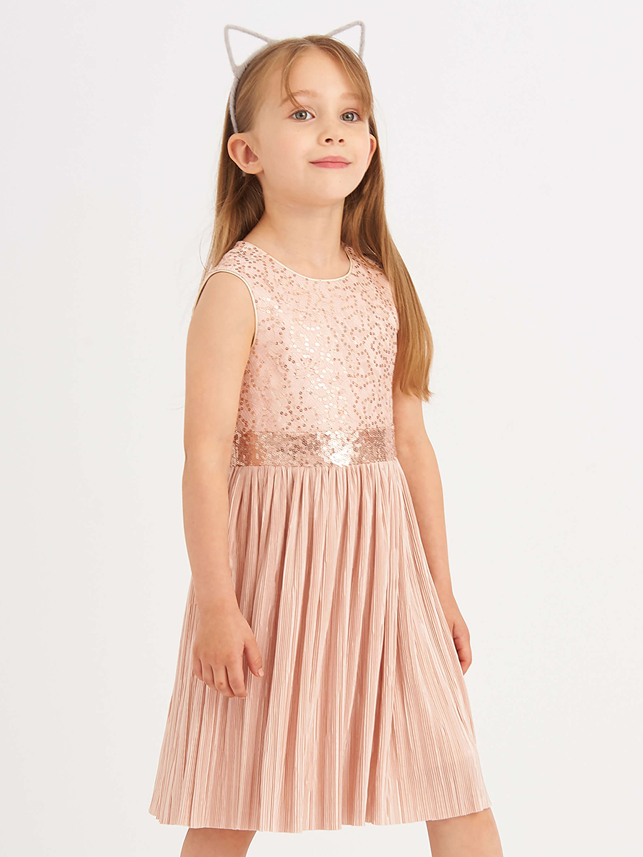 Платье Смена, размер 122 (60), цвет розовый 21546 - фото 1