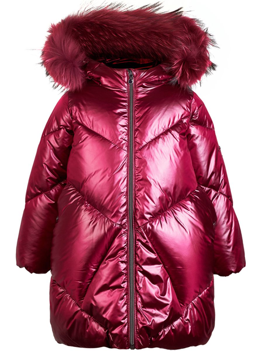 Пальто Pulka, размер 104, цвет красный PUFWG-016-20303-409 - фото 1