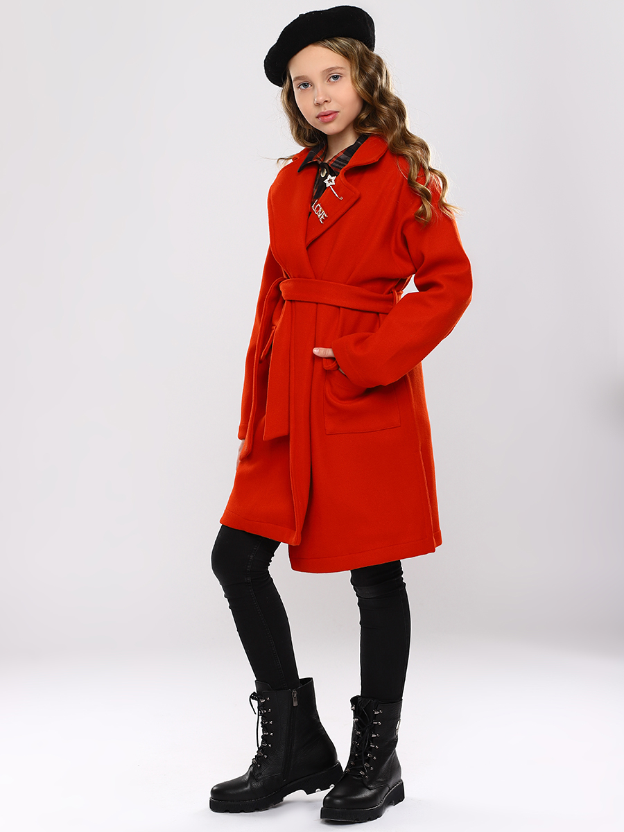 Пальто Y-clu', размер 8, цвет красный Y16018 - фото 6