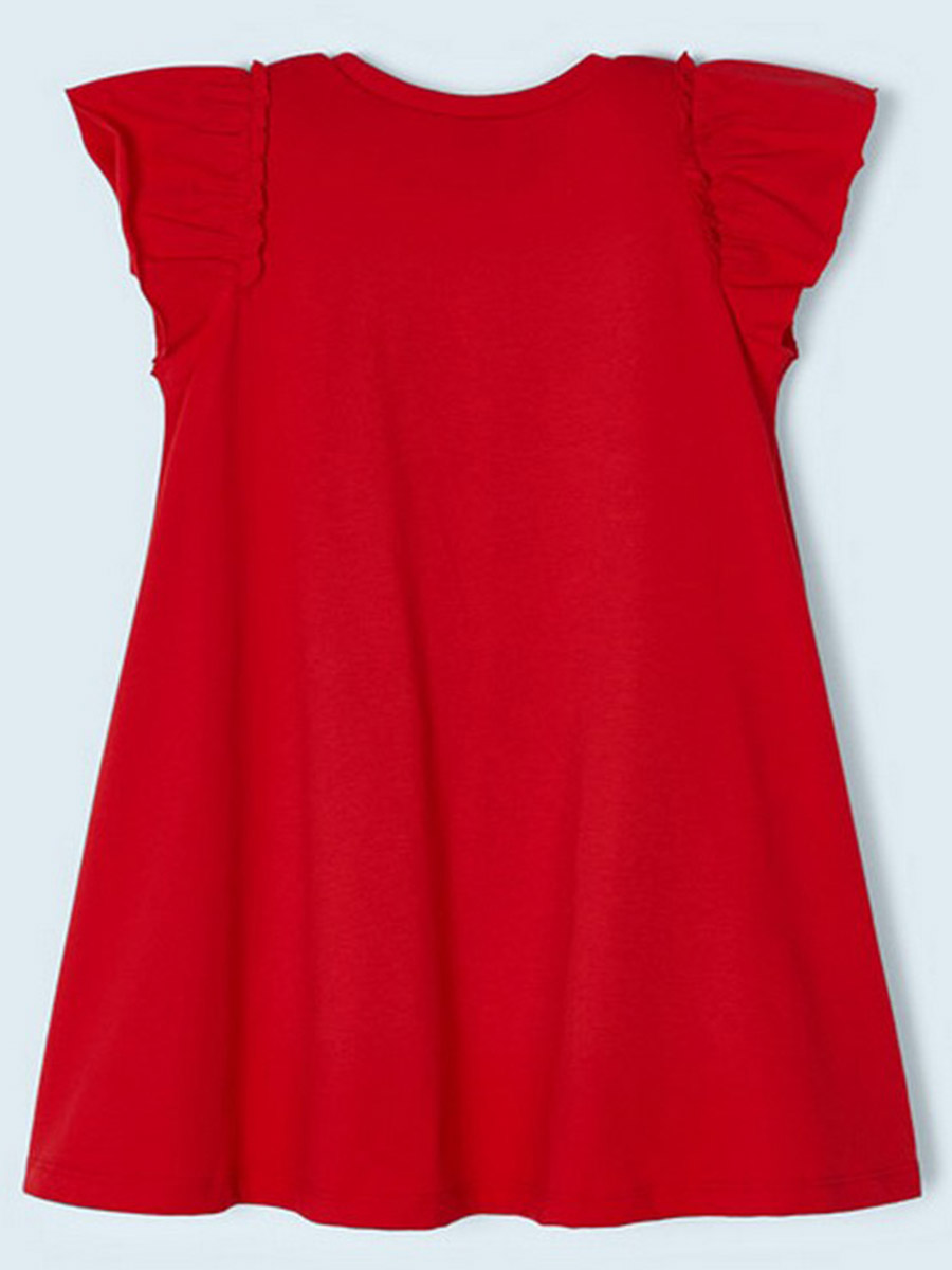 Платье Mayoral, размер 4 года, цвет красный 3.947/32 - фото 3