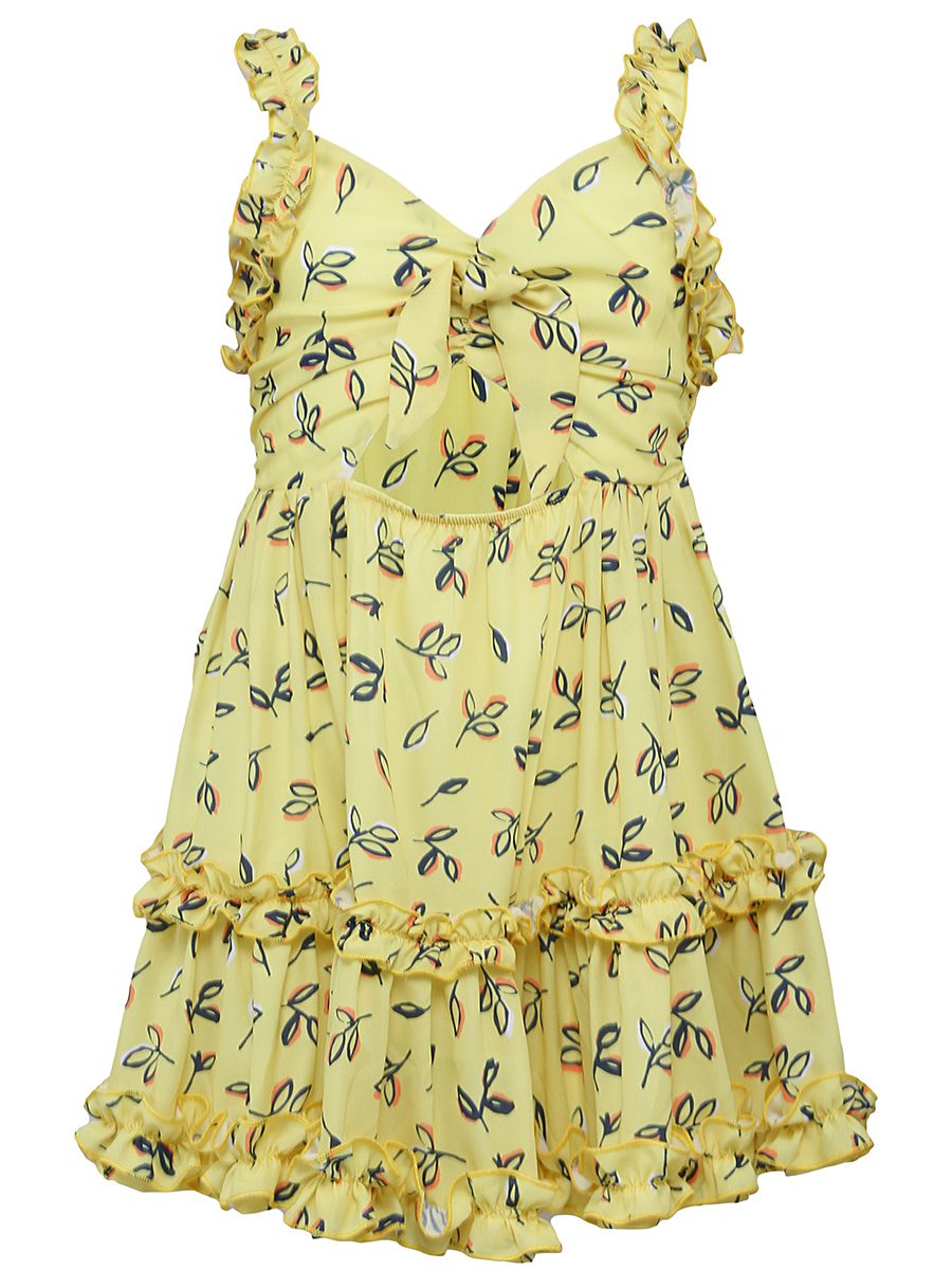 Платье Y-clu', размер 128, цвет желтый Y15165 - фото 2
