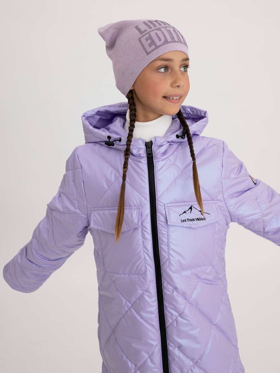 Пальто Les Trois Vallees, размер 10, цвет фиолетовый