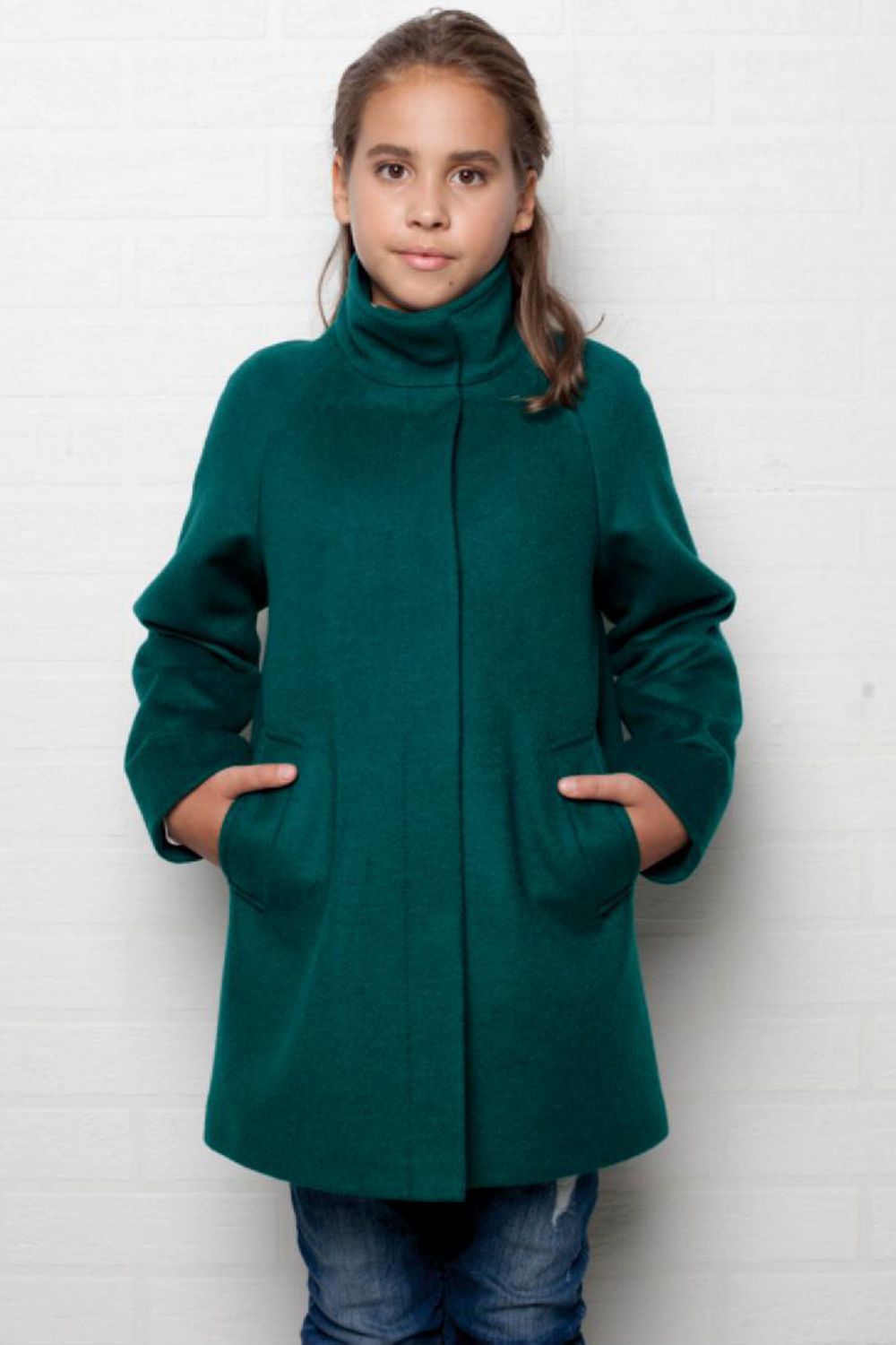 Пальто Mamma Mila, размер 140, цвет зеленый S18-C - фото 4