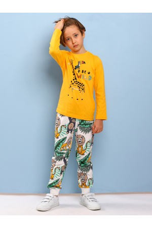 Лонгслив+брюки для детей Panolino (Турция) Разноцветный KZ19139