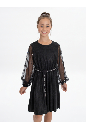 Платье для девочек Noble People (Китай) Чёрный 28626-389-7K