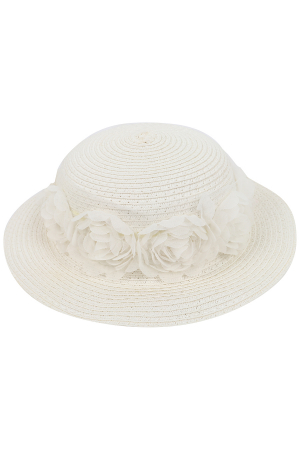 Шляпа для девочек Veneziano (Италия) Белый CF3149Ш