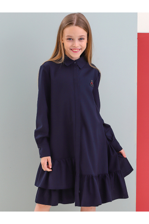 Платье-рубашка для детей Noble People (Россия) Синий 29526-1392-193