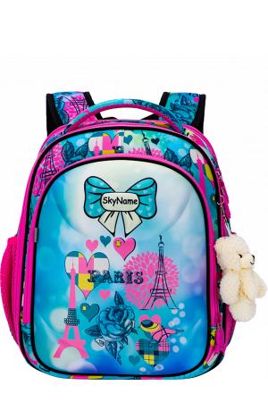Рюкзак+брелок для девочек SkyName (Россия) Разноцветный SkyNameR4-411