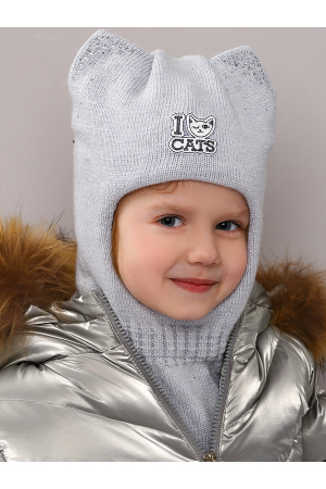 Шлем для девочек Noble People (Россия) Серый 29515-2597-39