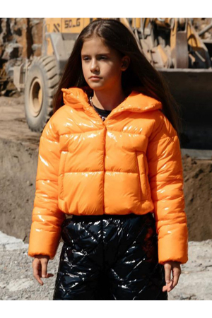 Куртка для девочек GnK (Россия) Оранжевый C-713/7743