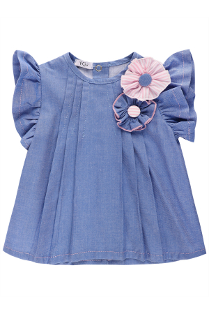 Блузка для детей Y-clu' (Китай) Синий YN9850