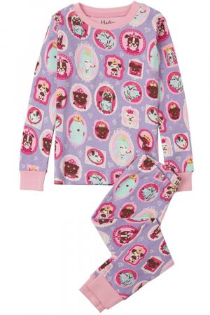 Пижама для малышей Hatley (Индия) Фиолетовый PJAPUPS180