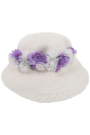 Шляпа для девочек Veneziano (Италия) Белый CF3141Ш