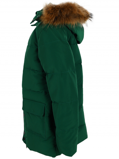 Куртки длинные КурткаSP Зелёный